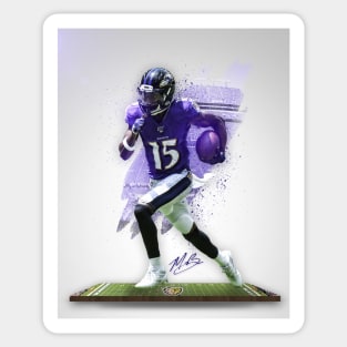 Marquise Hollywood Brown Baltimore Sports Art Sticker